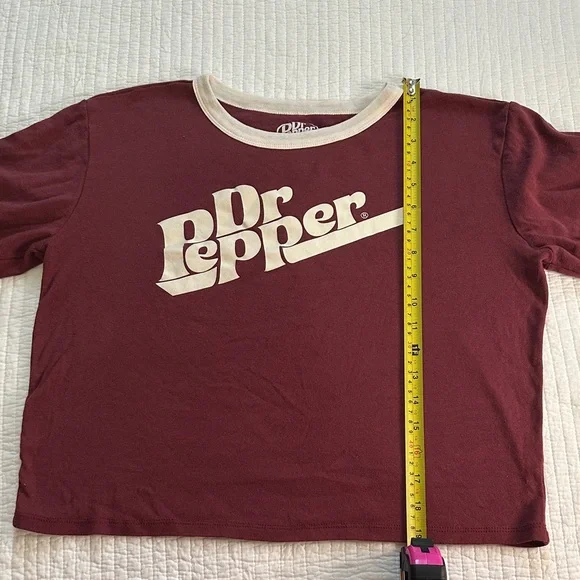 Dr Pepper Women's Long Sleeve Tee - Maroon - Picture 4 of 5